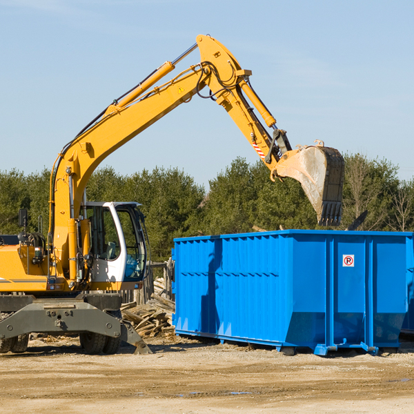 are there any restrictions on where a residential dumpster can be placed in Worthington